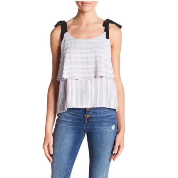 Elodie Ribbon Tie Layered Cami - Picture 1 of 7
